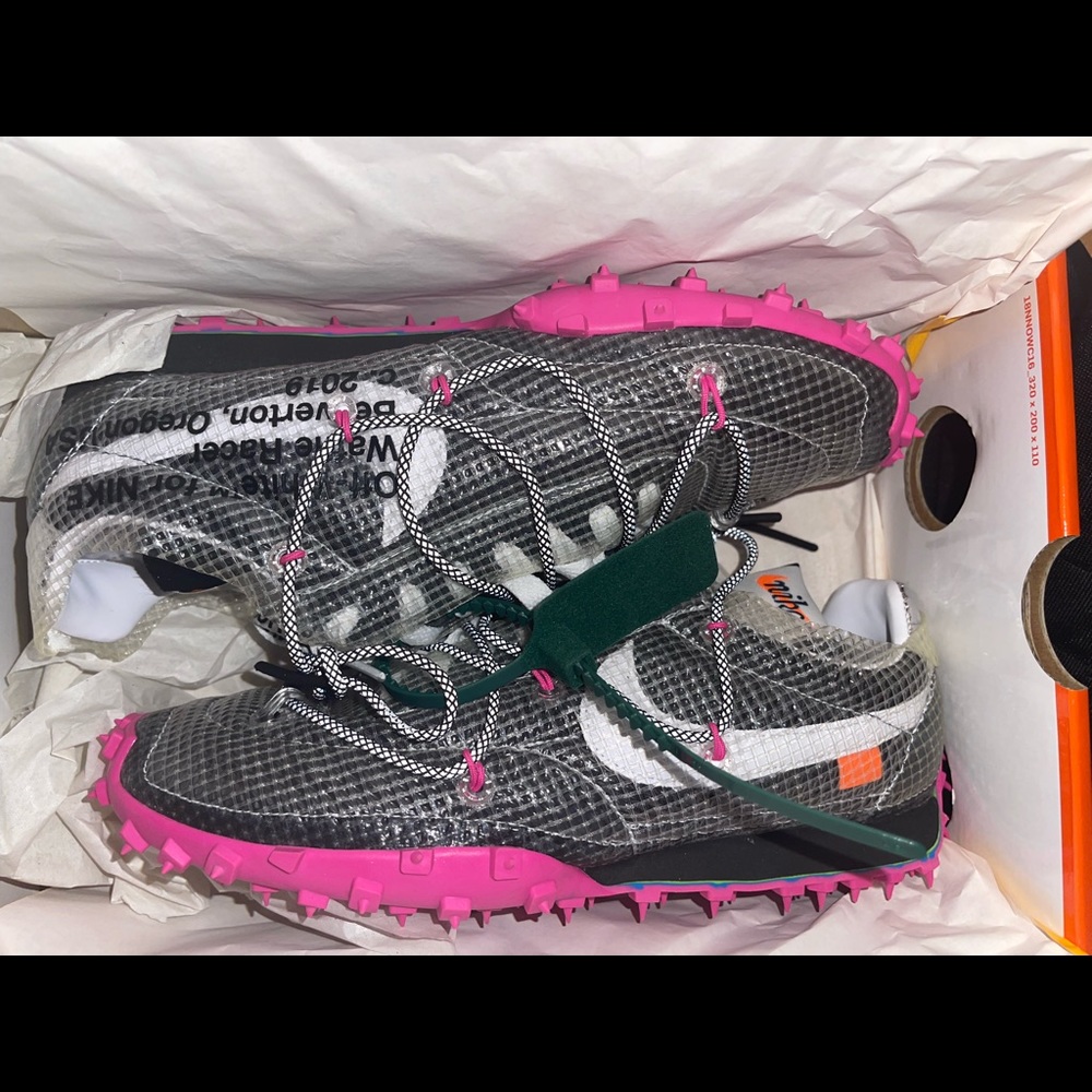 Womens off white waffle racer